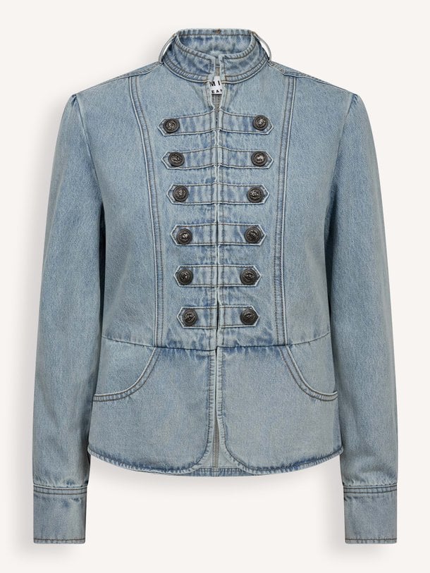 Bleached Denim Uniform Jacket Denim jasje