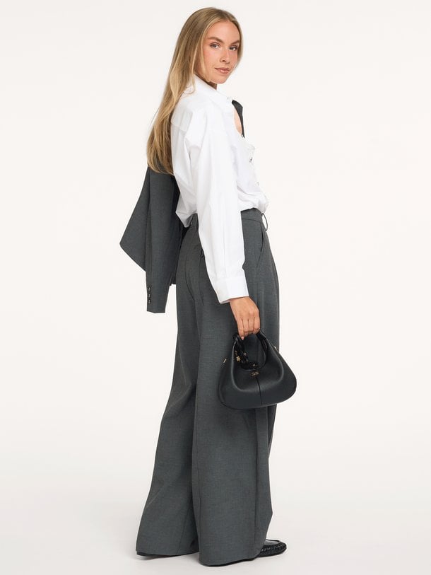 PriscillaCC Pleat Barrel Pant Priscilla, viscosemix barrel fit broek