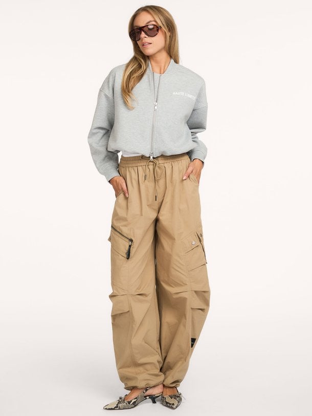 Air Zip Tall Pant Katoenen barrel fit cargo broek