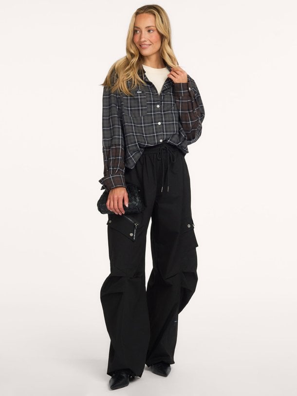 Air Zip Tall Pant Air Zip, katoenen barrel fit cargo broek