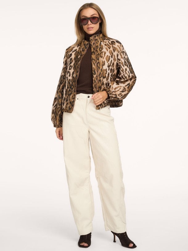 QUIN Quin, leatherlook barrel broek