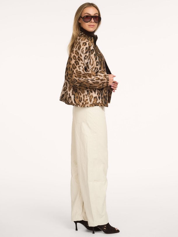 QUIN Quin, leatherlook barrel broek