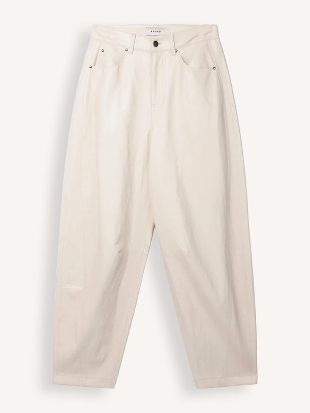 QUIN Quin, leatherlook barrel broek