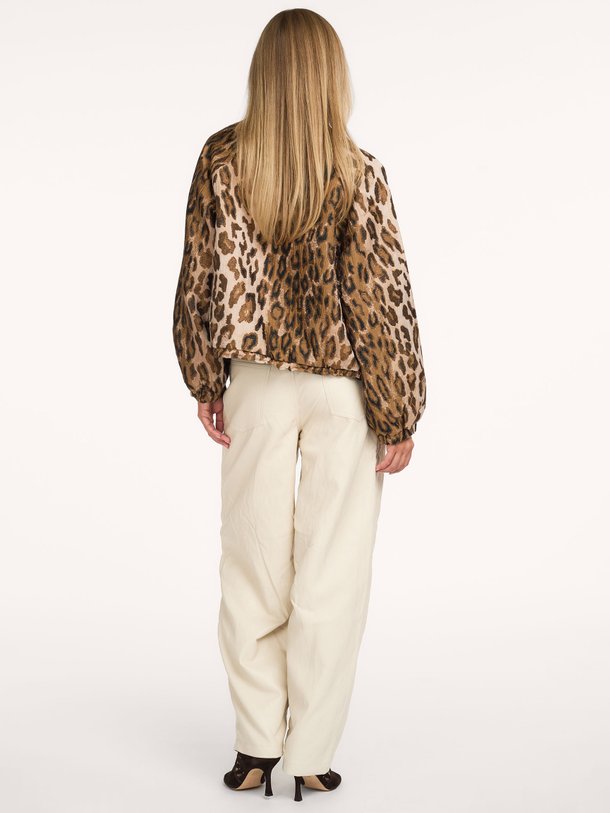 QUIN Quin, leatherlook barrel broek
