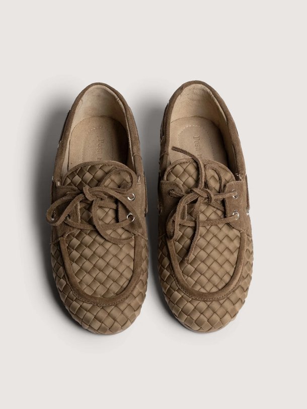 Boat Loafer Woven X Marrea Posa x Marrea, gevlochten loafers