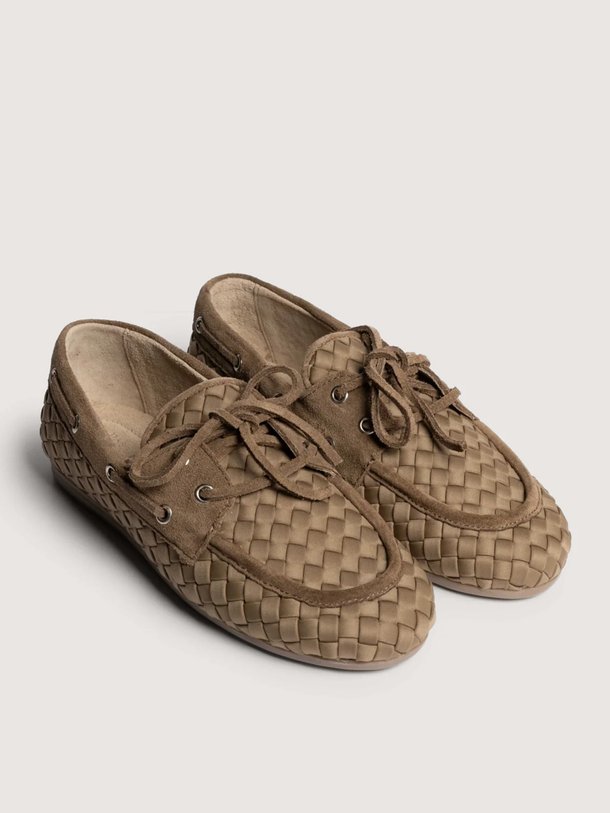 Boat Loafer Woven X Marrea Posa x Marrea, gevlochten loafers