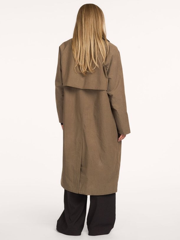 LONG COACH WASHED TENCEL WOMEN Coach, geweven jas