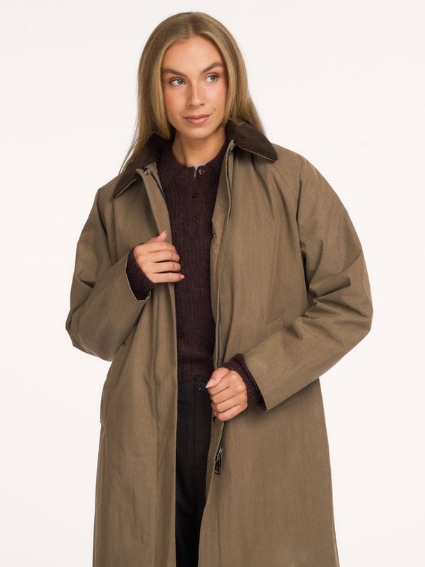 LONG COACH WASHED TENCEL WOMEN Coach, geweven jas