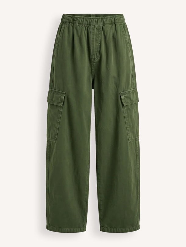 matcha heavy twill pants Matcha, katoenen cargo broek