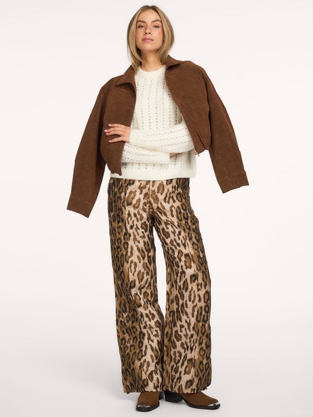 JET Jet, geweven leopard broek