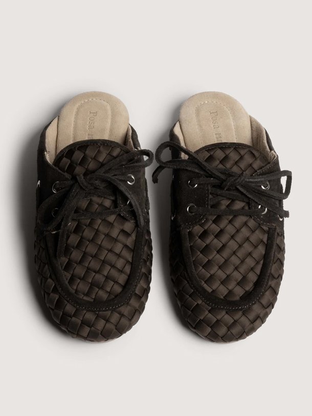 Boat Loafer Mule Woven X Marrea Posa x Marrea, gevlochten loafers