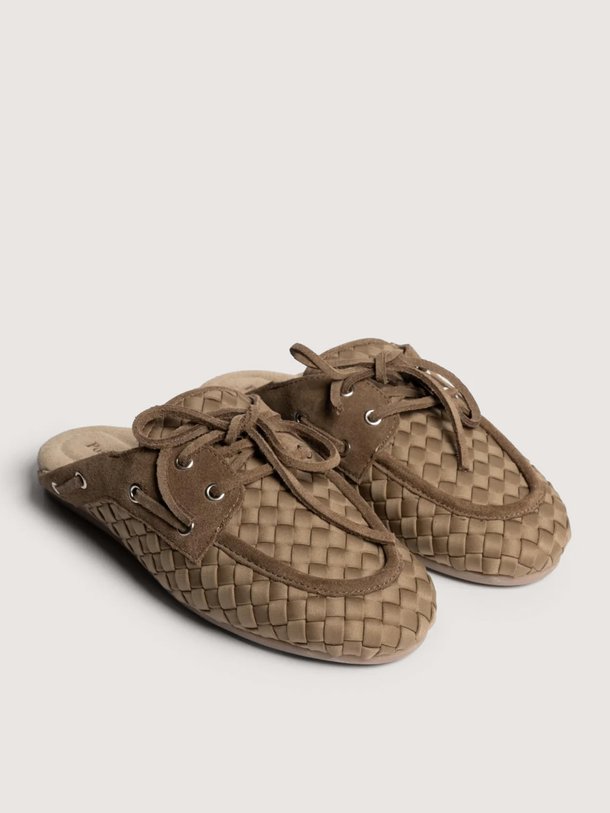 Boat Loafer Mule Woven X Marrea Posa x Marrea, gevlochten loafers