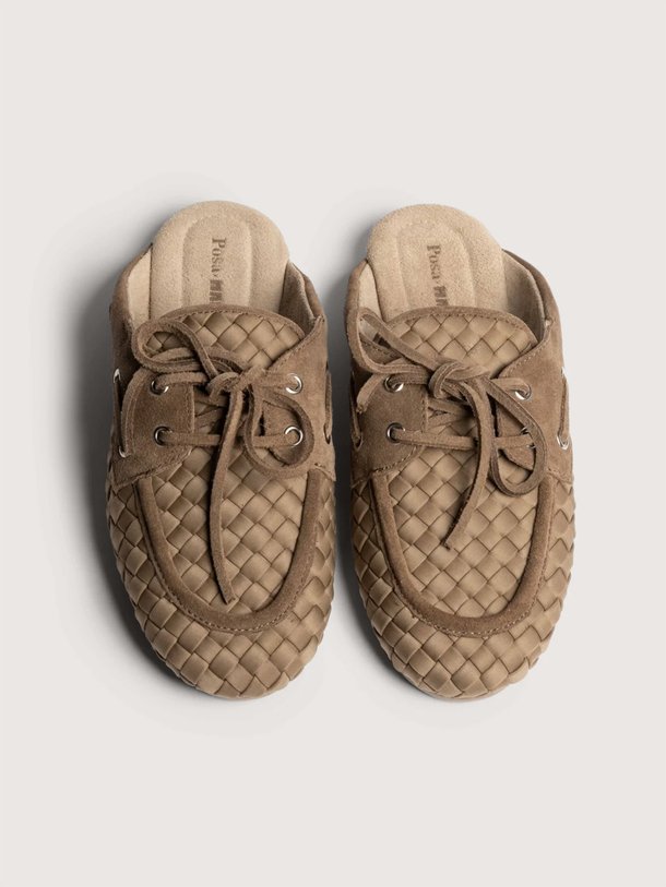 Boat Loafer Mule Woven X Marrea Posa x Marrea, gevlochten loafers