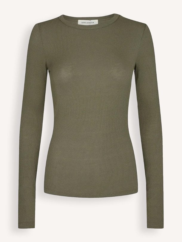 PETRICIASW T-SHIRT LONG SLEEVE Petricia, viscosemix rib longsleeve