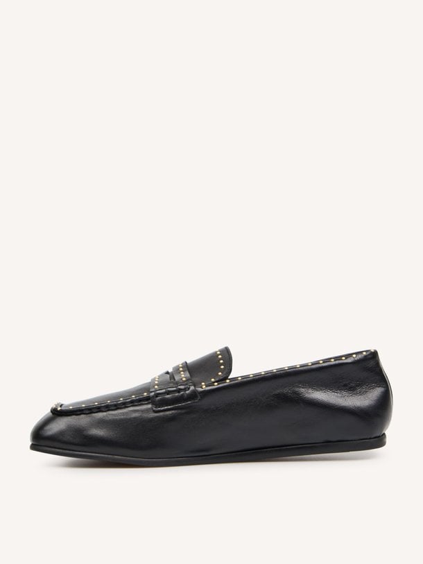 Bardot Loafer Studs Lederen loafers met studs