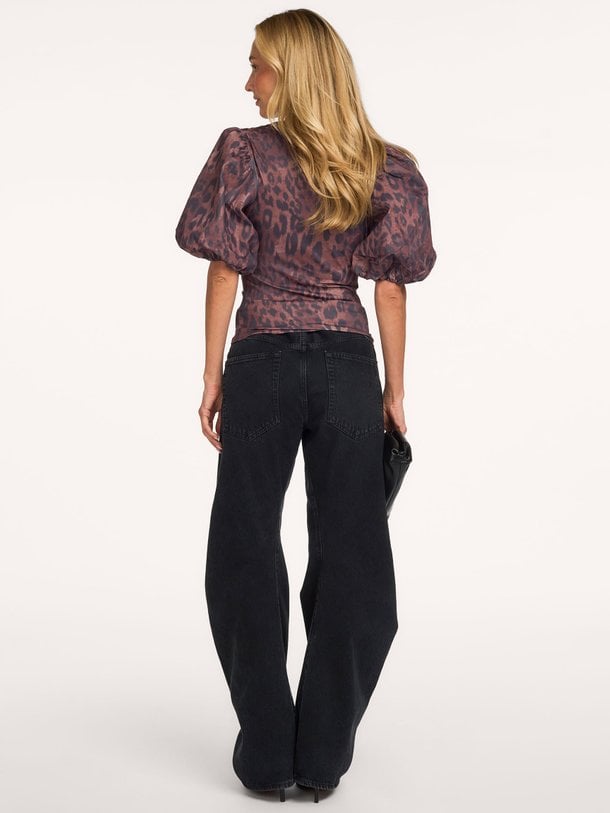 BETTY-SS Betty, jersey leopard top