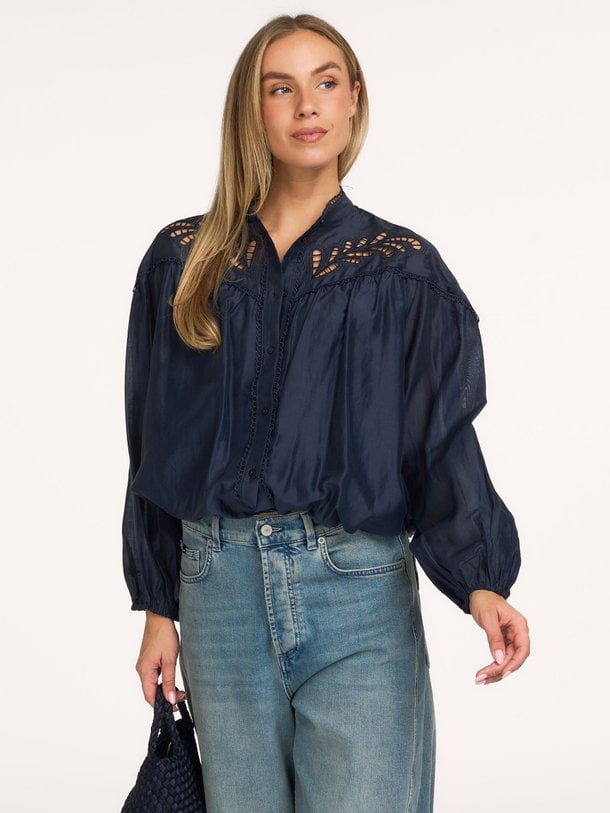 MelinCC Balloon Lace Shirt Melin, lyocellmix blouse