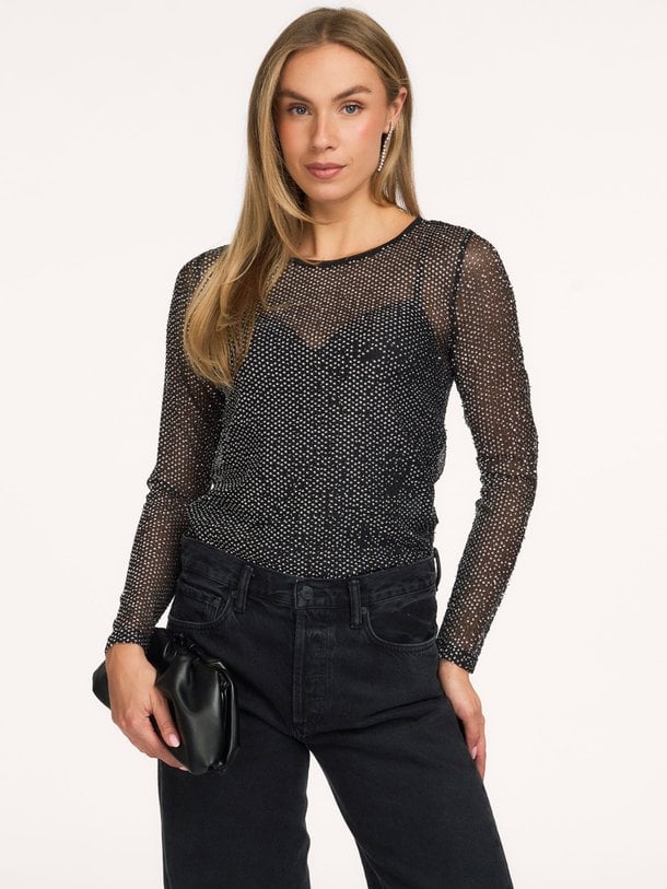 NasoCC Sequin Blouse Naso, geweven top met pailletten