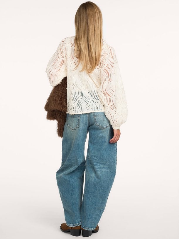 Blouse 3D Pattern Geweven blouse