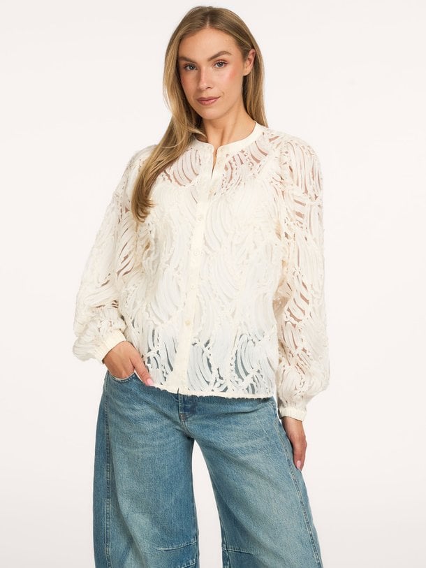 Blouse 3D Pattern Geweven blouse