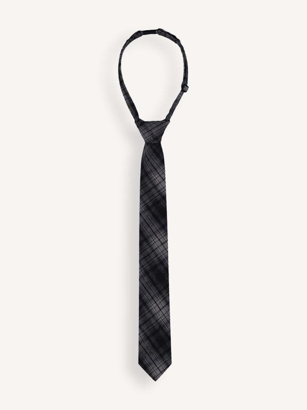 CHECK-TIE Viscosemix geruite stropdas
