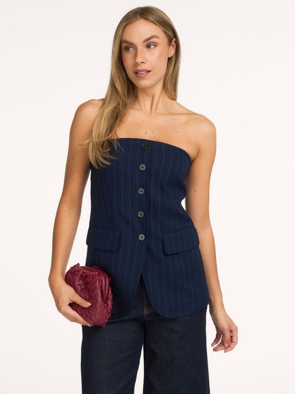 GabieCC Pin Corsage Gabie, viscosemix strapless top