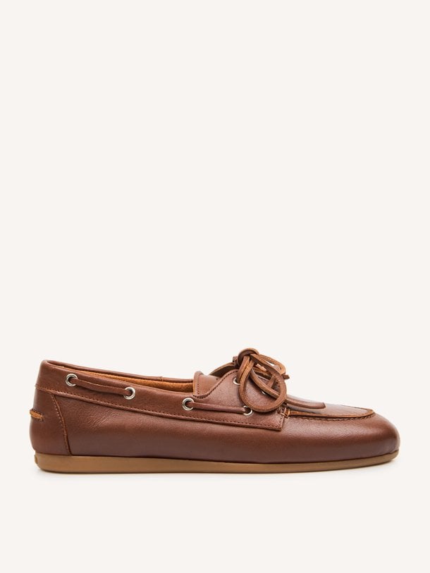 Lederen loafers