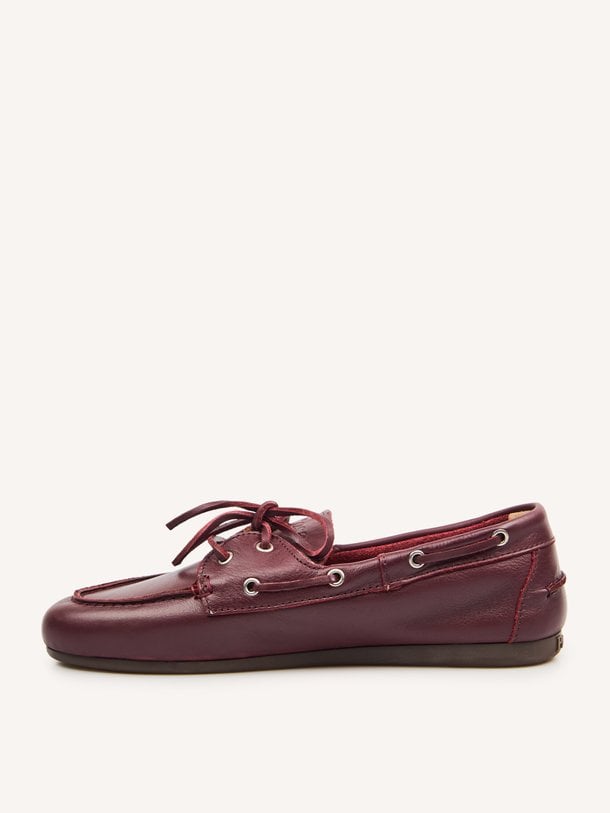 Lederen loafers