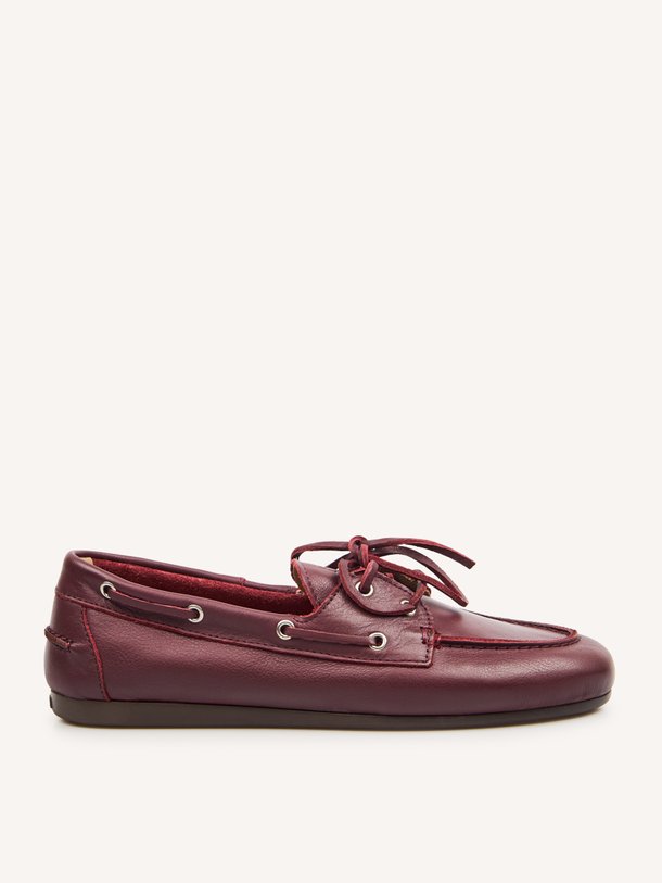 Lederen loafers