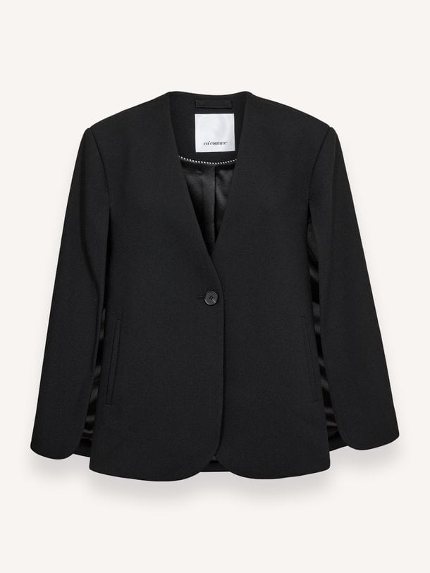 VolaCC Cape Button Blazer Vola, viscosemix cape blazer