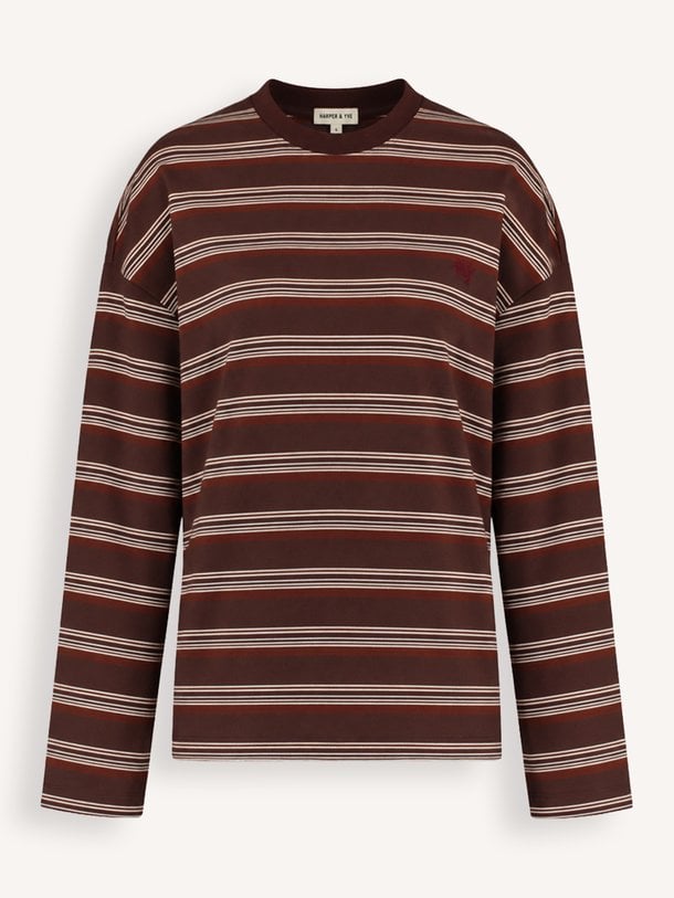 TOMMY-LS Tommy, katoenen gestreepte longsleeve