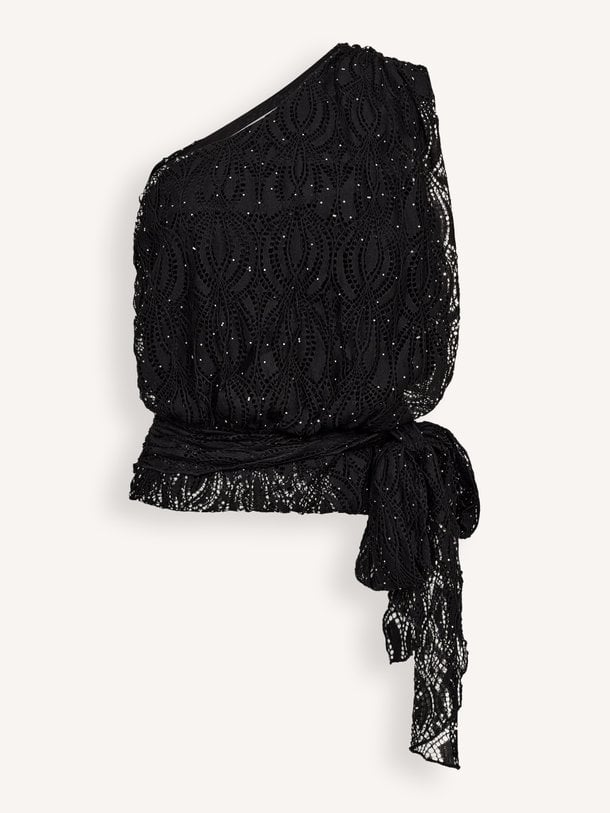 EricaCC Stone Lace Top Erica, katoenmix top met kant