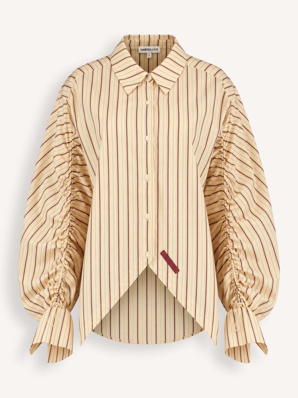 TED-LS Ted, katoenen gestreepte blouse
