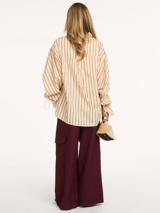 TED-LS Ted, katoenen gestreepte blouse