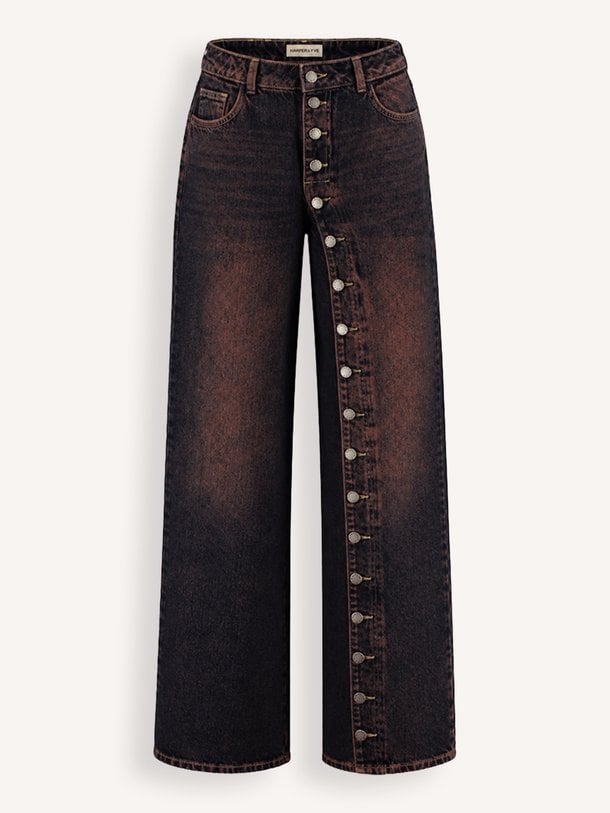 ISE-PA Ise, high waist wide fit jeans