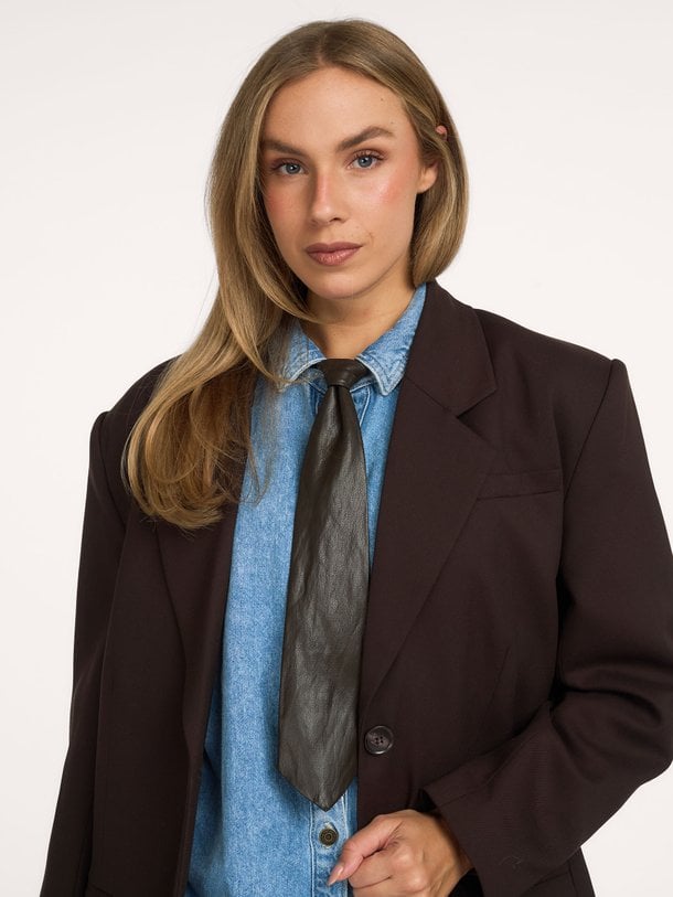 GittCC Tie Gitt, leatherlook stropdas