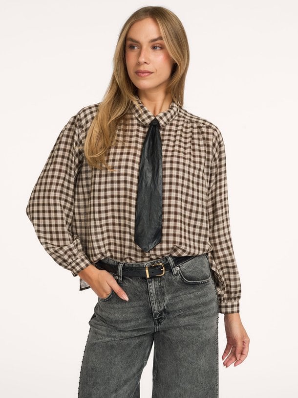 GittCC Tie Gitt, leatherlook stropdas