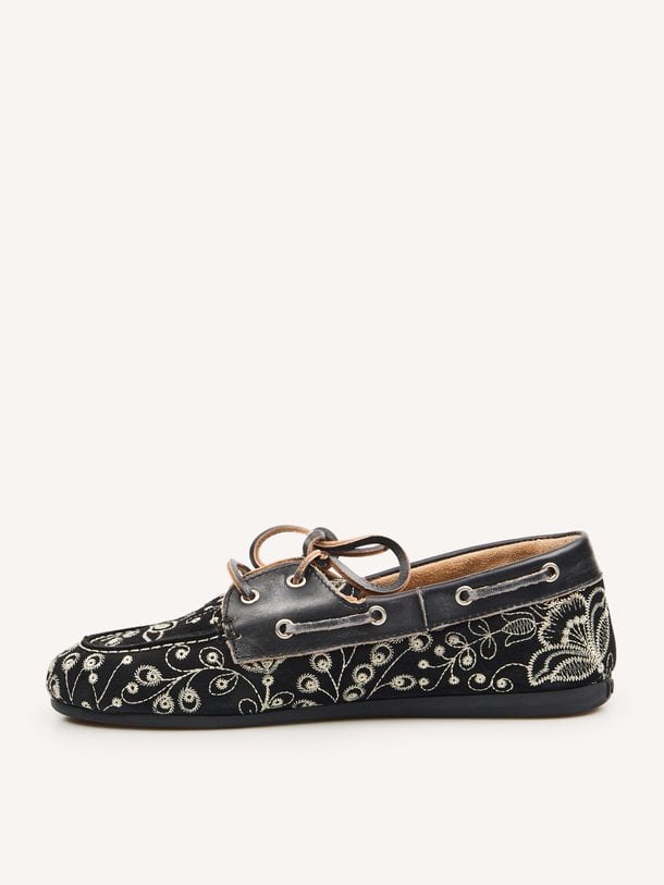 Boat Loafer Botanic Suède loafers