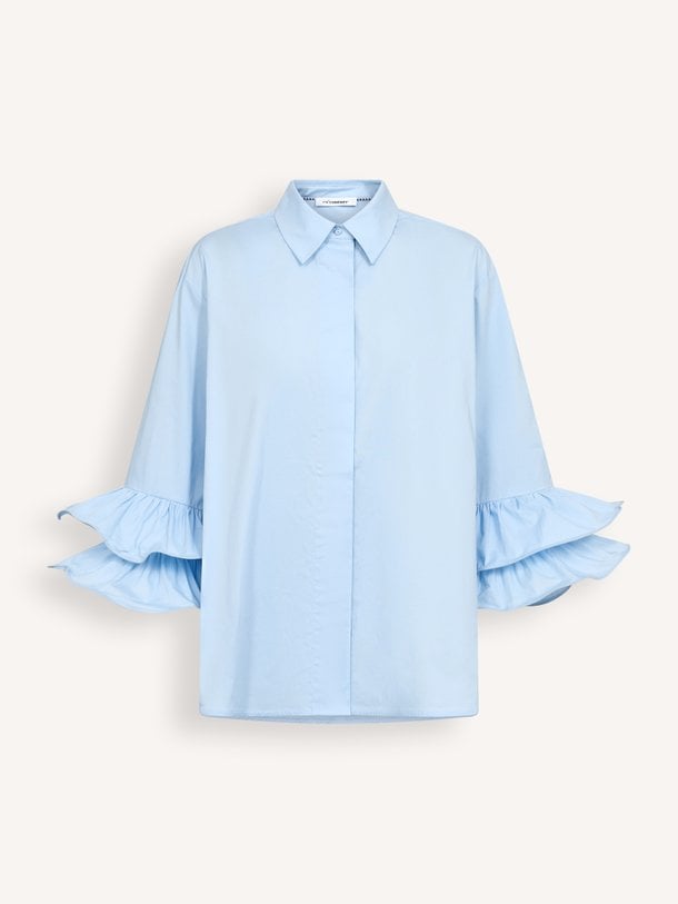 HalenCC Flare Shirt Halen, katoenmix blouse