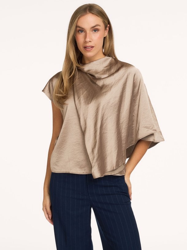 IdunCC Cape SS Blouse Idun, viscosemix top