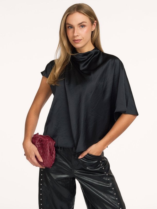 IdunCC Cape SS Blouse Idun, viscosemix top