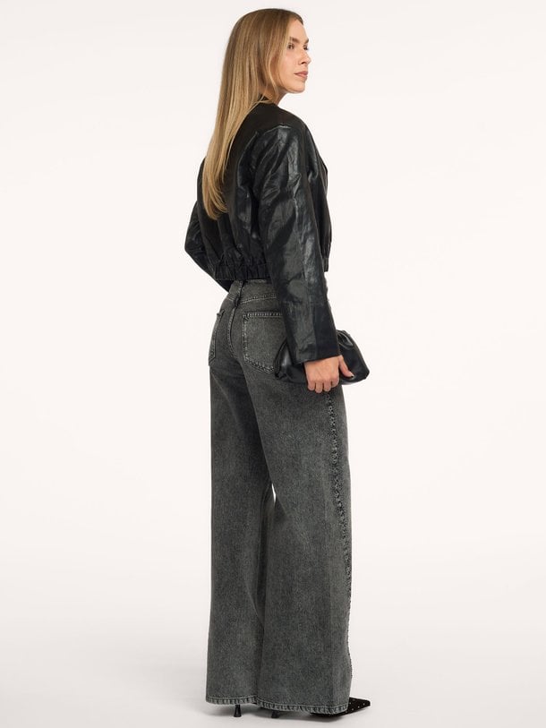 VickyCC Stone Wide Jeans Vicky, high waist wide leg jeans