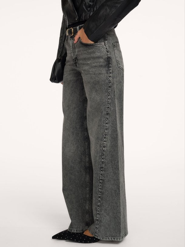 VickyCC Stone Wide Jeans Vicky, high waist wide leg jeans