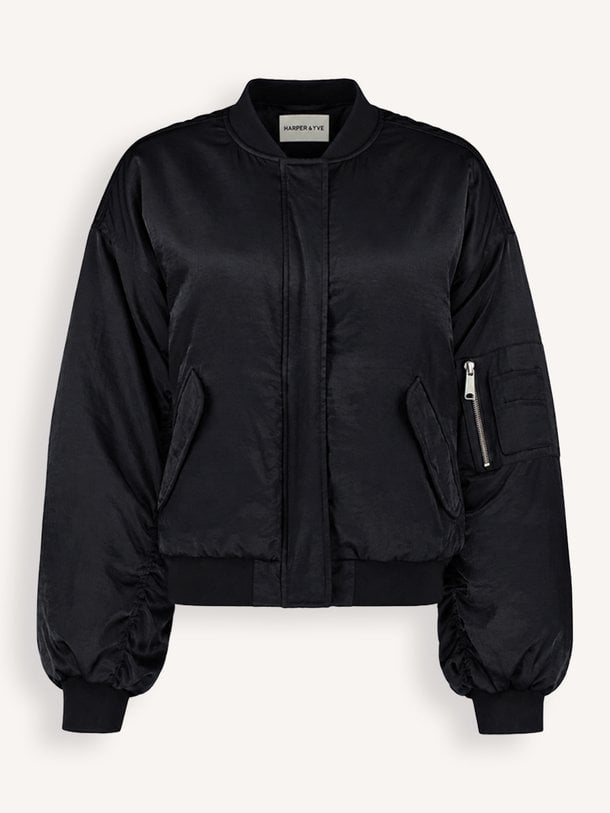 LENORA-JA Lenora, geweven oversized bomber jack