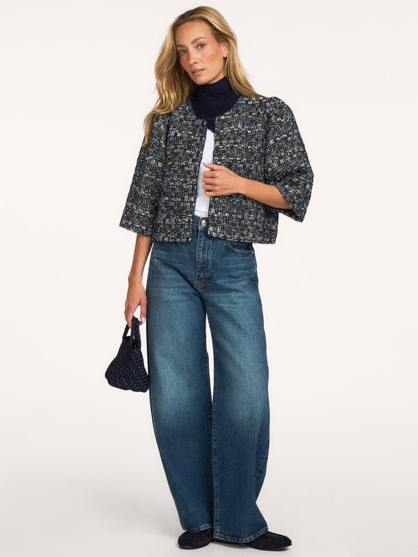 TrineLL Short Jacket 3/4 Trine, wolmix bouclé jasje