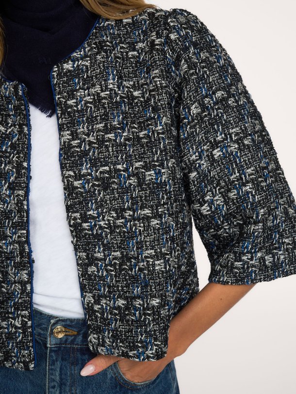 TrineLL Short Jacket 3/4 Trine, wolmix bouclé jasje