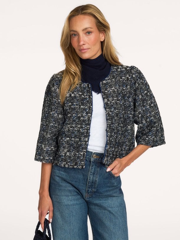 TrineLL Short Jacket 3/4 Trine, wolmix bouclé jasje