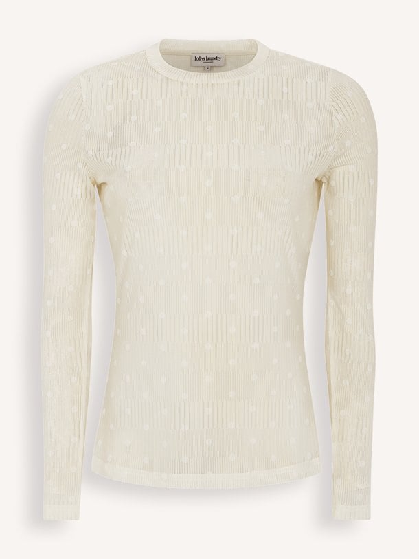 IrieLL Blouse LS Irie, elastische top met stippen