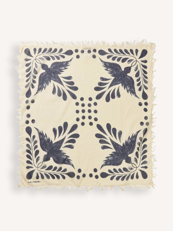 NoorLL Scarf Noor, katoenen sjaal met print