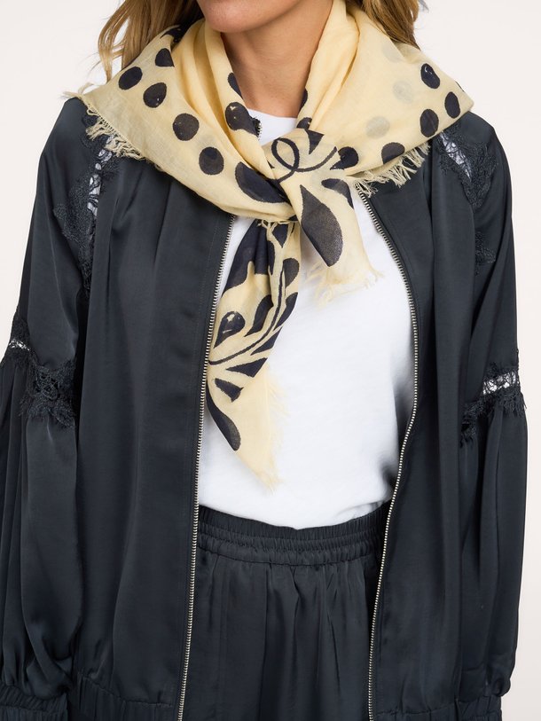 Noor, katoenen sjaal met print